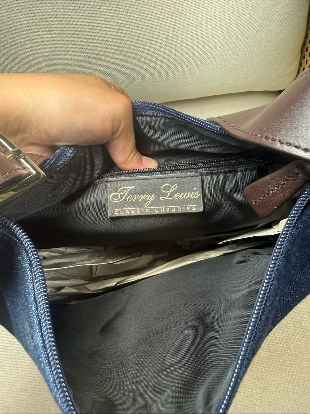 Vintage Denim Terry Lewis Classic Luxuries Bag - Picture 5 of 8